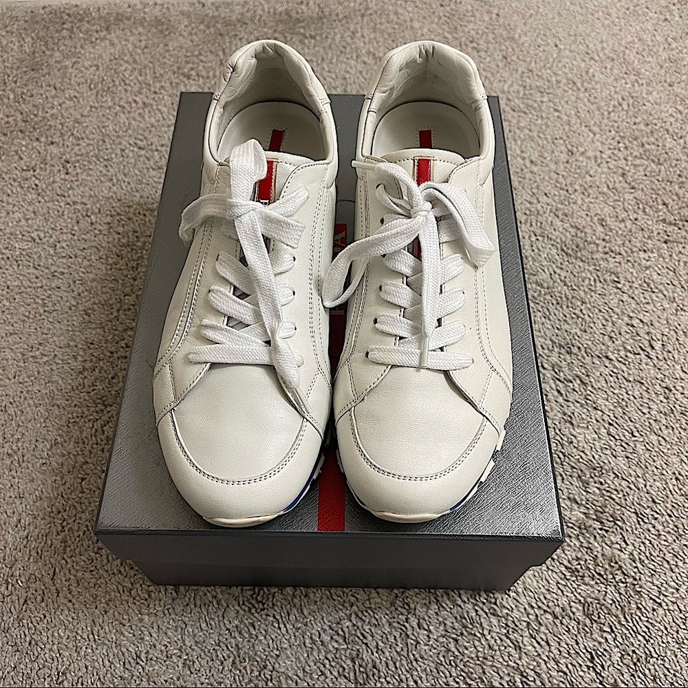 Prada Men White Sneakers
